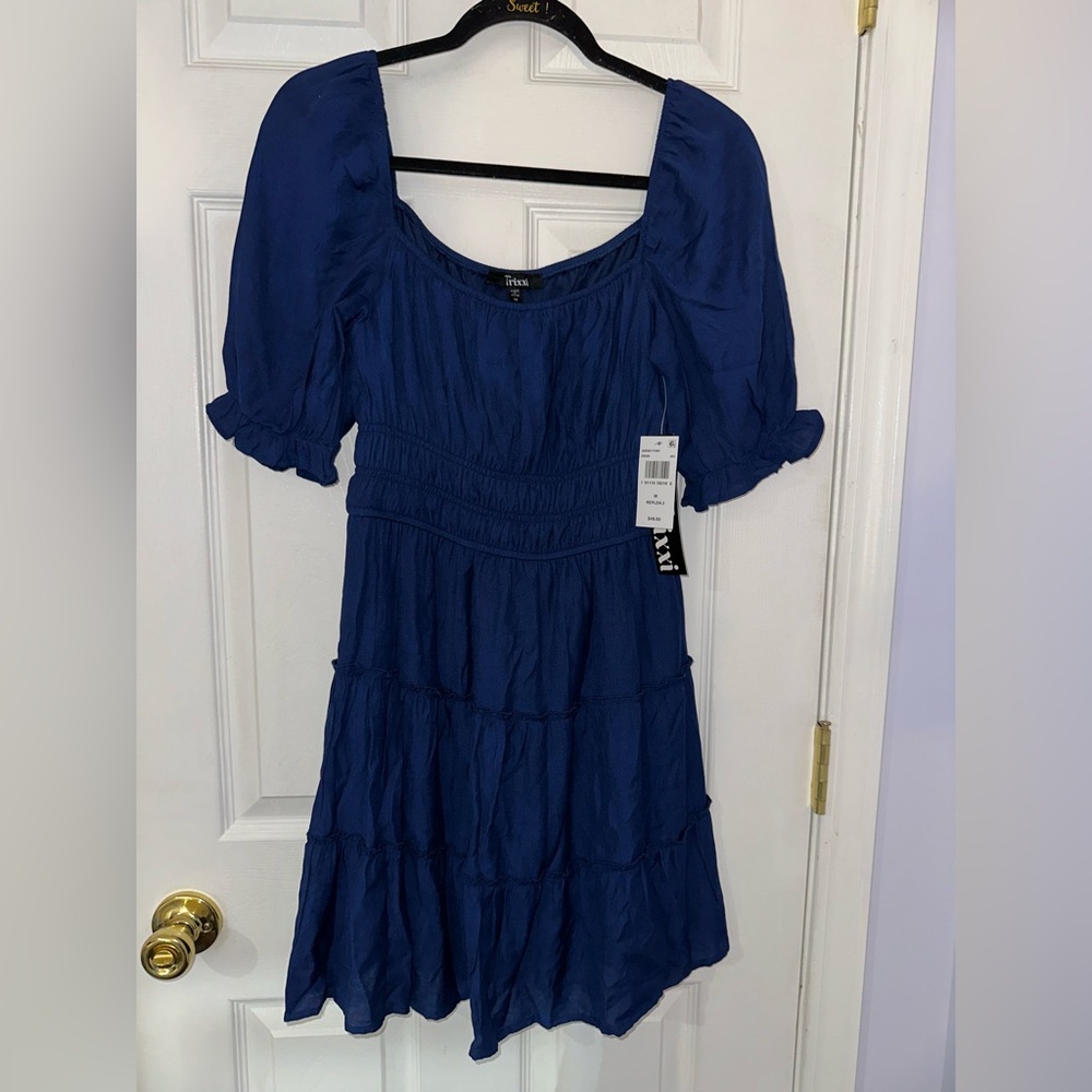 NWT Trixxi Navy Blue Dress (M)